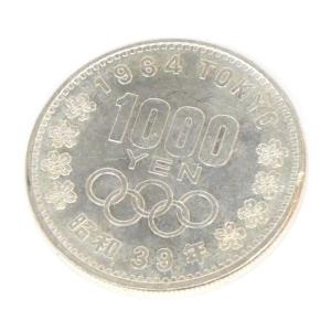 昭和39年 東京オリンピック 1000円銀貨 TOKYO 並品 記念貨幣 1964年 【中古】(65054)｜horita78