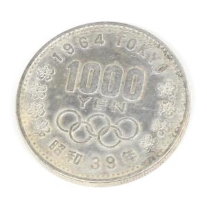 昭和39年 東京オリンピック 1000円銀貨 TOKYO 並品 記念貨幣 1964年 【中古】(65058)｜horita78