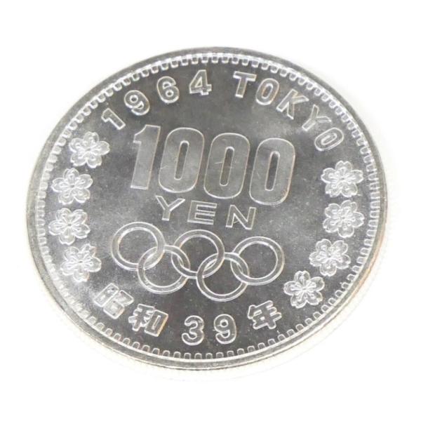 昭和39年 東京オリンピック 1000円銀貨 TOKYO 並品 記念貨幣 1964年 【中古】(65...