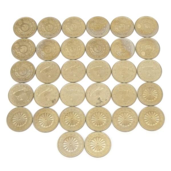記念硬貨いろいろ 32枚セット 3種類 16000円分 記念貨幣 【中古】(65244)