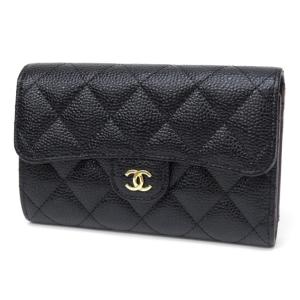 CHANEL シャネル 三つ折り財布 SO BLACK ソーブラック AP0230 B13639 