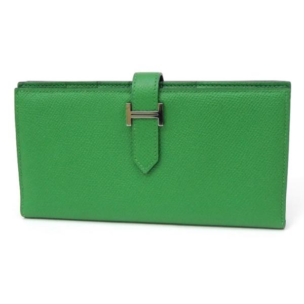 エルメス HERMES 長財布 ベアンスフレ □R刻印 バンブー エプソン 【中古】(67460)