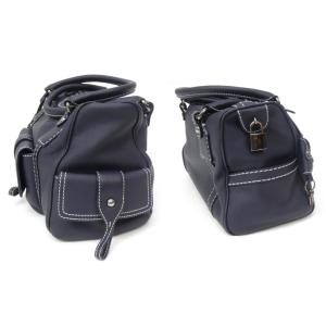 トッズ TOD’S ハンドバッグ ネイビー レ...の詳細画像5