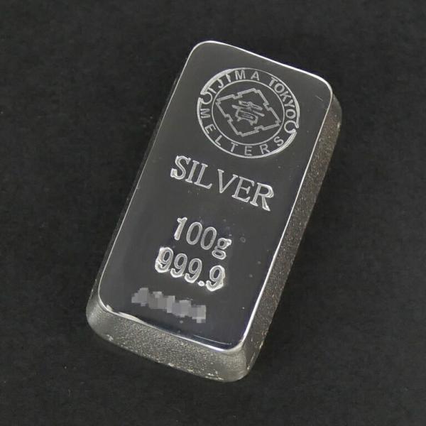 井島貴金属精錬 純銀 インゴット ingot シルバーバー /シルバー/SV999.9 100ｇ(6...