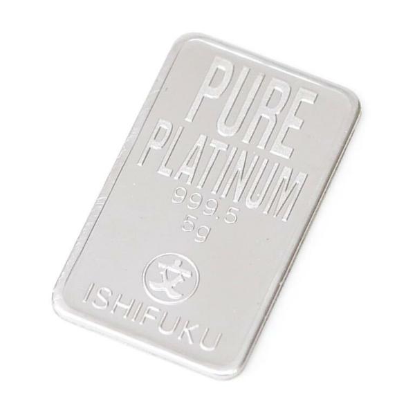 【新品】石福金属興業 純プラチナインゴット プラチナバー ingot 5ｇ(69627)