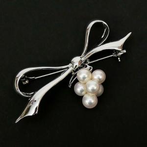 MIKIMOTO（ミキモト） パール サークル ブローチ アコヤパール4.4mm