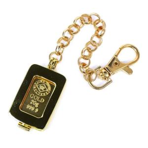井島貴金属精錬 純金インゴット 10g バッグチャーム ゴールドバー