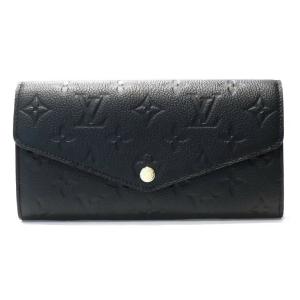【新品】ルイ・ヴィトン ポルトフォイユ・サラ M82257 モノグラム・アンプラント ノワール LOUISVUITTON 長財布(70722)