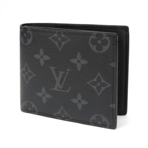 ルイ・ヴィトン LOUISVUITTON 二つ折り財布 ポルトフォイユ・マルコ NM M62545 モノグラム・エクリプス 【中古】(70767)
