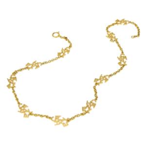 シャネル CHANEL ロングネックレス ロゴ ゴールド 【中古】(71030)
