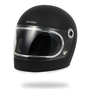 アメリカンフルフェイス ランプヘルメット バイクヘルメット マットブラック horizonヘルメット｜HORIZON HELMETS