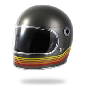 レトロヘルメット LAMP HELMET 5RAINBOW METALLIC OLIVE horizonヘルメット