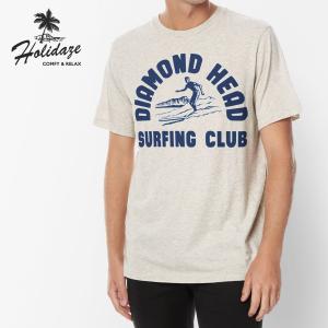 Tシャツ DIAMOND HEAD SURF サーフクラブ ヴィンテージ オールドサーフ アロハ ハワイ メンズ 半袖 HOLIDAZE ホリデイズ｜horizonblue