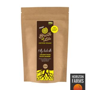 HORIZON FARMSボーンブロス パウダー100g× 2袋 グラスフェッド 無添加 保存用不使用 グラスフェッド ボーンブロス スープ