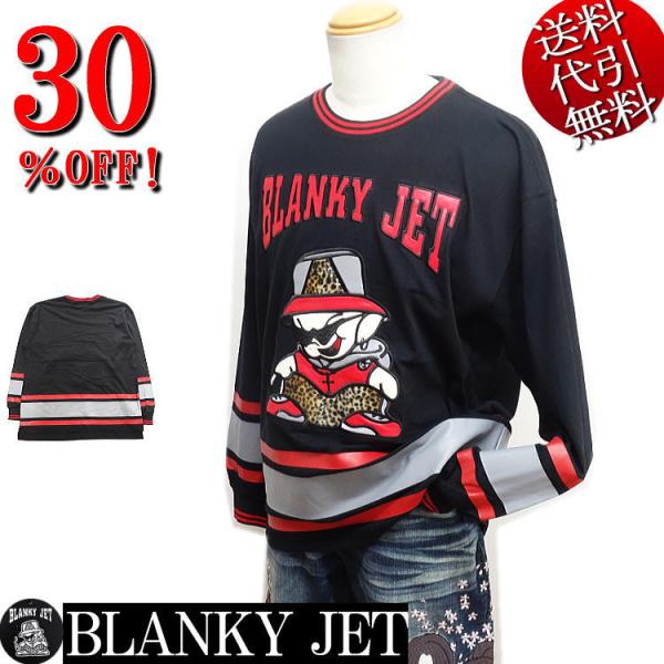 BLANKY JET/ブランキージェット BJホッケー 復活版 90年代スポーツスタイル アップリケ...