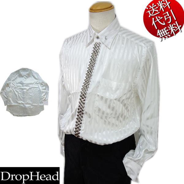 春夏秋冬 DropHead/ドロップヘッド 飾りビジュー 同系色ストライプ柄 ラインストーン 飾り釦...