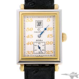 ◇◇ CHRONOSWISS クロノスイス ルナ 自動巻き レザー ホワイト ムーン