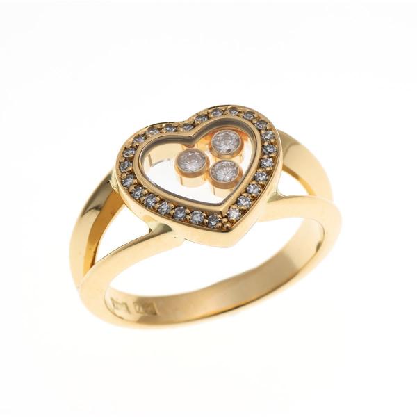 Chopard ショパール ハッピーダイヤモンド ハート #10 リング 82/4502-20 イエ...