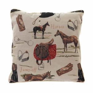 クッションカバー 馬 45x45cm リアル馬 ホーススタイル : Horse Style