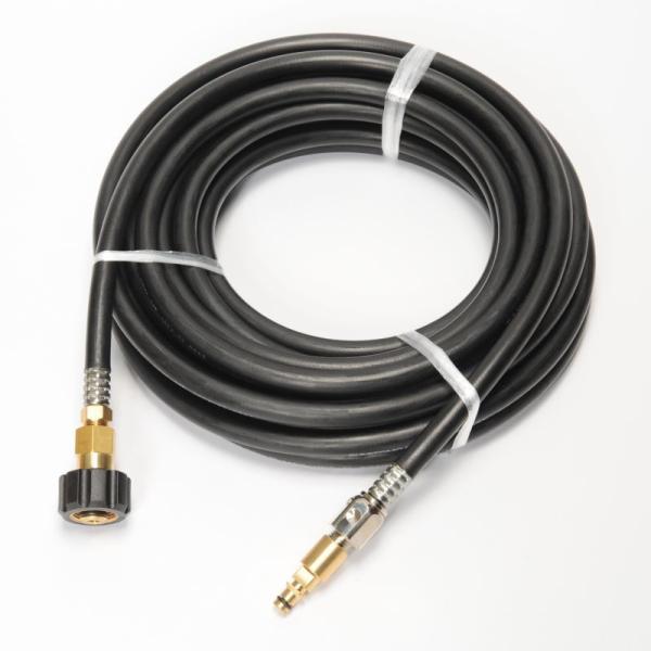 10M　ケルヒャー ねじ-クイックコネクト 国産柔軟ホース 交換用高圧洗浄機ホース ガン側スイベル（...