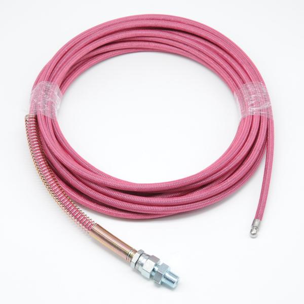 10M　ナイロン編上げ柔軟洗管ホース 1/8（3.6mm、1分） 15.0MPa　ロケットノズル付