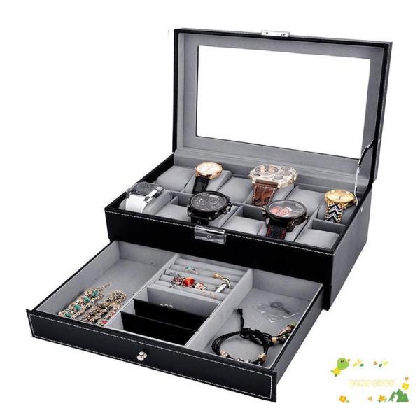 アクセサリーケース ジュエリーボックス ケース リング イアリング ネックレス腕時計 アクセサリー ...