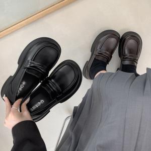 厚底ローファー レディース フリンジ ローファーシューズ 大人