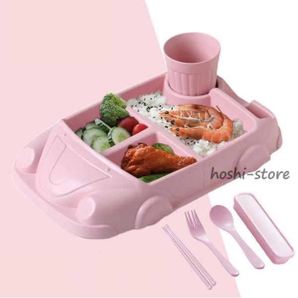 子供 食器セット 仕切り皿　お子様ランチプレート  スプーン フォーク お箸 ベビー食器 赤ちゃん ...