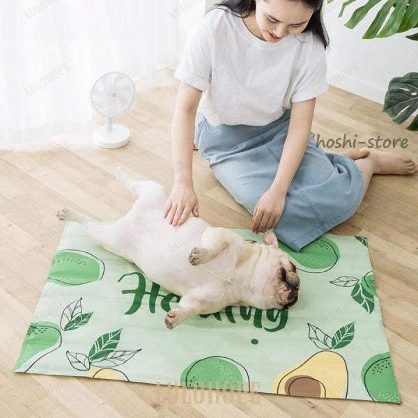 クールマット ペット用 ひんやりマット 犬用 猫用 ペットマット 冷感敷きパッド 多機能 通気性良い...