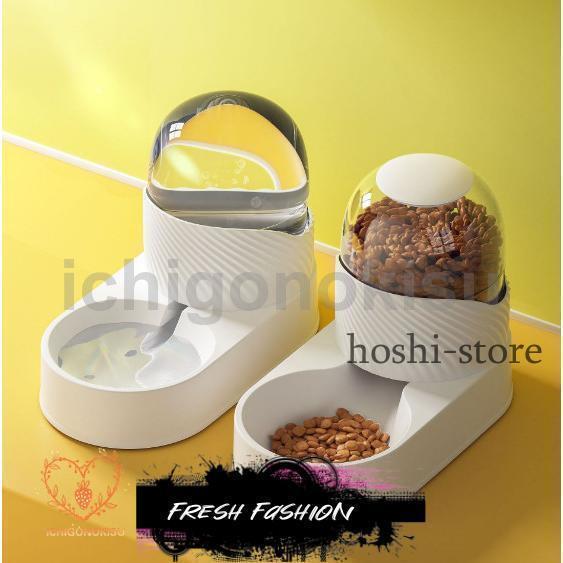 給餌器  給水器 猫 犬 透明タンク 水飲み器 給餌機 餌やり器 ペット用 ペット給餌器 スマホ ペ...