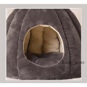 ペットベッド ドーム型 猫 犬 洗える S M...の詳細画像3