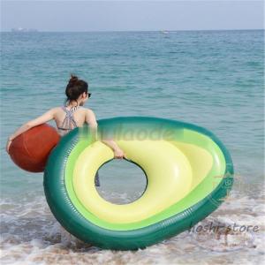 浮き輪 大人用 アボカド型 浮輪 フロート うきわ インスタ映え 大き目 大きい 水遊び 遊具 かわいい 可愛い 夏 海 プール ビーチ おしゃれ 安