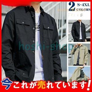 カジュアルシャツ メンズ 長袖シャツ 胸ポケット シャツ トップス シャツジャケット ミリタリーシャツ カジュアルシャツ メンズ 長袖シャツ 胸ポケット シャツ トップス