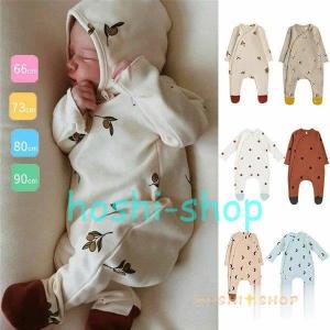 ベビー服 ロンパース 子供服 カバーオール オールインワン 足つき 新生児 ベビー キッズ 赤ちゃん 出産祝い 女の子 男の子 可愛い 66cm 73cm 80cm 90cm 韓国