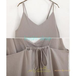 バックリボンキャミワンピース 接触冷感 冷感 ...の詳細画像5