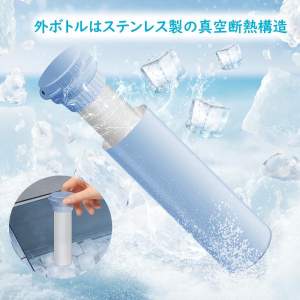 2026 年新型 48 時間保冷 温冷両用 食品級シリコン 結露しない ネッククーラー 水筒 スポー...