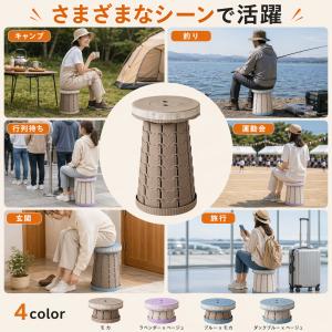折りたたみ椅子 軽量 伸縮スツール 耐荷重20...の詳細画像5