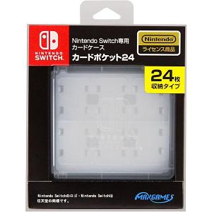 【任天堂ライセンス商品】 Nintendo Switch 専用 カードケース カードポケット 24 ホワイト｜hoshigulf-1