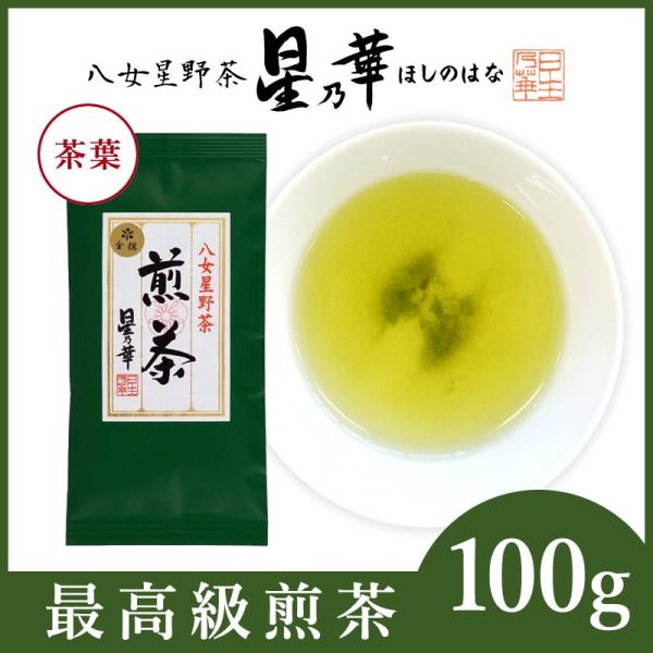 お茶　緑茶　八女茶　星野茶　茶葉　煎茶100g×1 金撰　きんせん  星乃華 ほしのはな