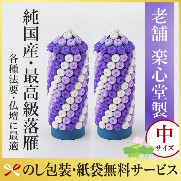 楽心堂本舗　落雁　らくがん　中サイズ　お供え　初盆　仏壇　贈答　のし 包装　瀬音　アウトレット品