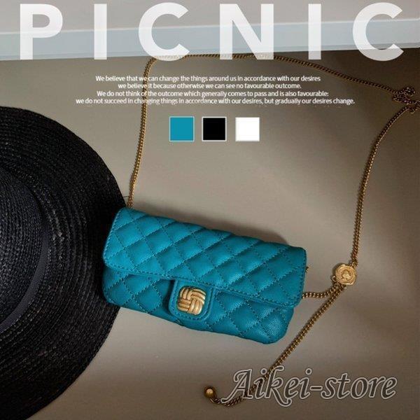 ショルダーバッグ レディース おしゃれ 斜めがけ 軽量 小さめ 合皮 ミニ チェーン ミニバッグ か...