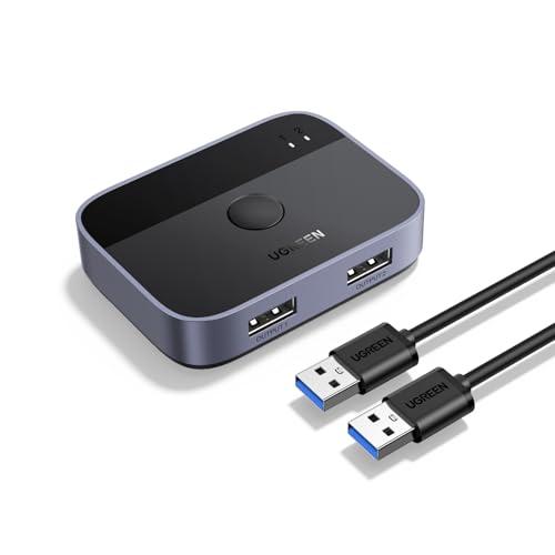 UGREEN USB3.0切替器 2入力2出力 USB切替機 2PCでキーボード/マウス/プリンタ/...