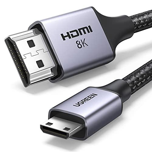 UGREEN ミニhdmi 変換ケーブル hdmi2.1 8K＠60Hz 変換アダプタ 8K ミニh...