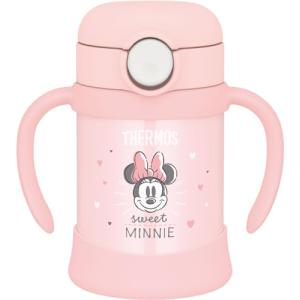 サーモス まほうびんのベビーストローマグ 飲み口とパッキンが一体 250ml パステルピンク ディズニー ミニー 保冷専用 FJT-250DS