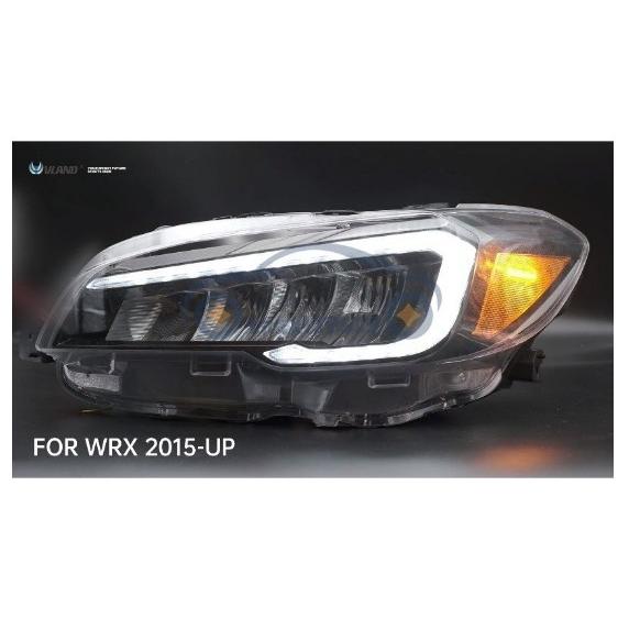 スバル SUBARU WRX VAB VAG 2015-UP LEDヘッドライト ランプ 流れるウイ...
