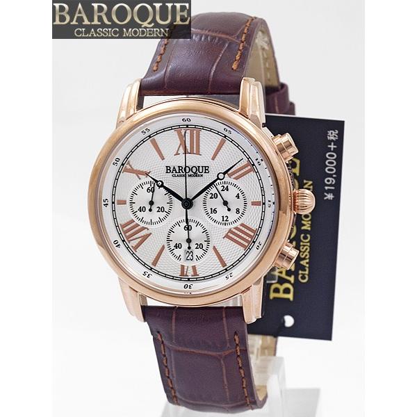 バロック BAROQUE クロノグラフ腕時計　CLASSICO BA-1003RG-04B
