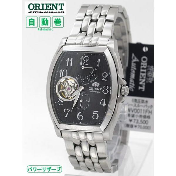 オリエント ORIENT自動巻パワーリザーブ付 腕時計　黒　WV0011FH