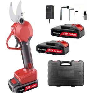 バッテリー 2個付き充電式剪定ばさみ 電動ハサミ ブラシレスモーター採用 切る半径40mm 枝切りはさみ 庭木 高性能