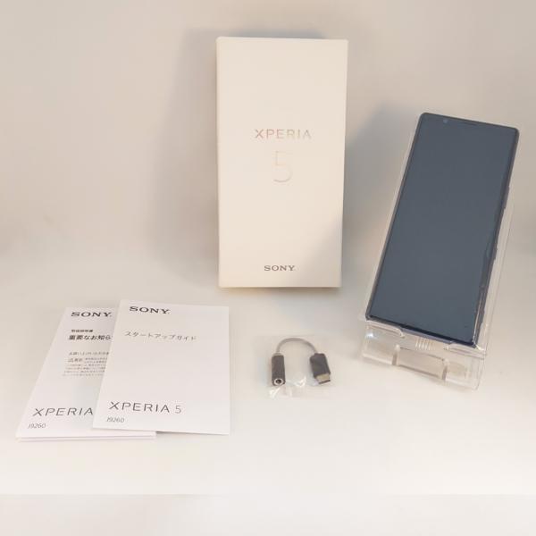 最終価格！【SIMフリー版！液晶無傷の良品！】Xperia 5　J9260　Blue　64GB　付属...