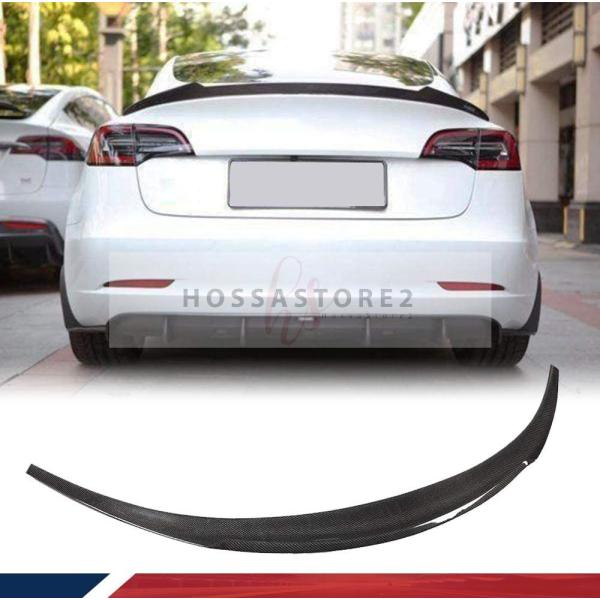 カーボン製リア スポイラー Tesla テスラモデル 3 セダン 2016-2022モデルに対応リア...